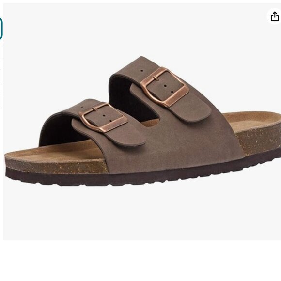 CUSHIONAIRE Women's Lane Cork Sandal +Comfort Sz 8 NWT - Picture 1 of 1